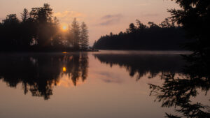 Summer Sunrise On Lake Lila, Adirondacks, 2023