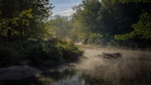 Beaver Dam In The Mist, Raquette River 2020