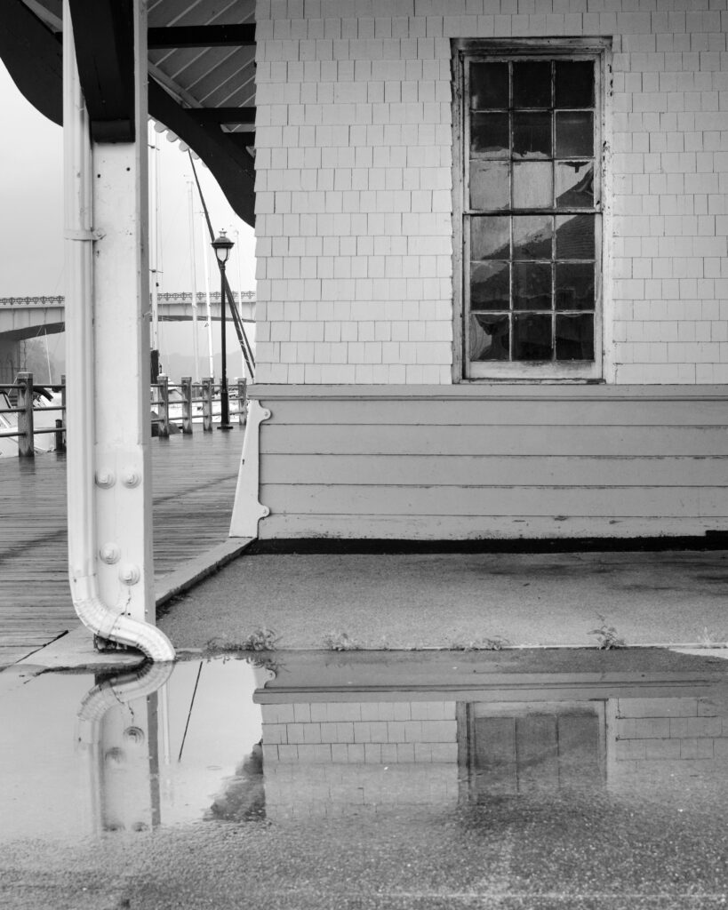 Window Reflection, Train Depot At Port Of Rochester, 2023